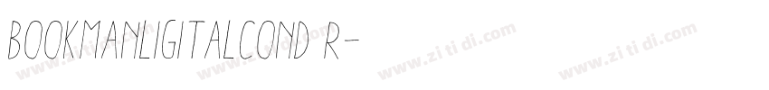 BookmanLigItalCond R字体转换